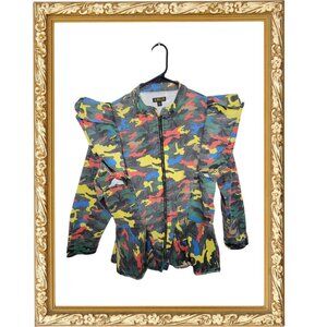 Multi-colored Camouflage Jacket